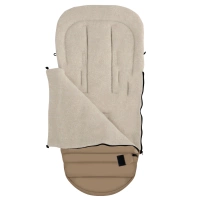 Zaffiro - Aspen iGrow Winter Footmuff with Premium Sheep Wool Latte