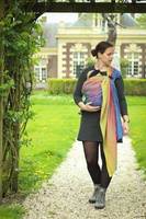 Chusta tkana Yaro Dandy Fire Grad Aqua Tencel