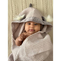 Bubble Hop Baby Towel Cappucino