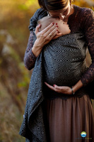 Chusta kółkowa Little Frog Lniany Cube