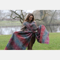 Chusta tkana Yaro Slings - Ava Trinity Maroon Rainbow Choco High Wool