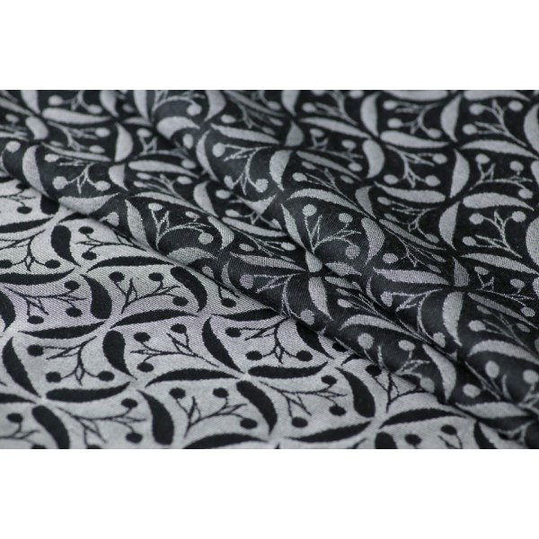 Chusta tkana Yaro Retro Berry black White Repreve