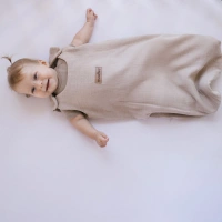 Zaffiro - Zaffiro Full Muslin Sleeping Bag 0.5 TOG 0–6m Beige