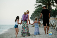 Woven wrap Little Frog Bamboo Amethyst