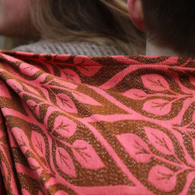 Woven Wrap Yaro Slings - La Vita Duo Pink Black Bronze Glam