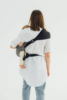 Baby Carrier LennyLamb LennyHip - Little Herringbone Ombre Grey