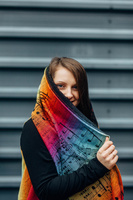 Long Cardigan LennyLamb: Symphony Rainbow Dark