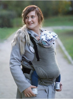 Nosidełko Kinder Hop Multi Grow: Herringbone Grey