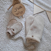 Zaffiro - Children's Mittens - Brown Premium Wool 3-5 years