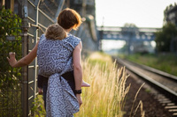 Chusta kółkowa/Ring Sling EverySlings fLOVEr Dark