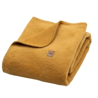 Zaffiro - Oslo Cotton Blanket 75x100, mustard