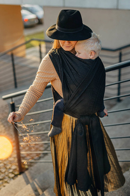 Chust tkana LennyLamb - Pawi Ogon - Pitch Black