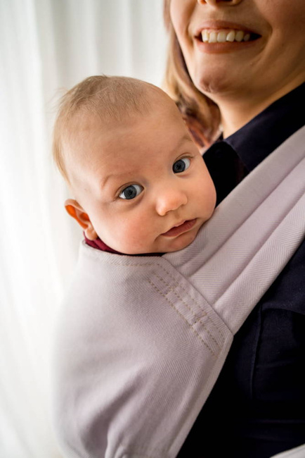 Half Buckle Kavka Handy: Lilac Herringbone Bamboo