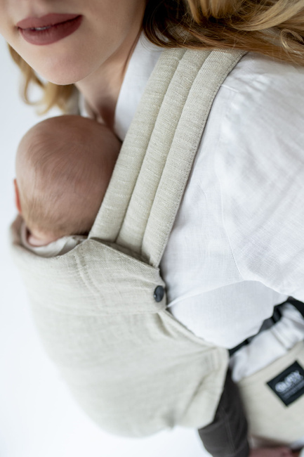 Baby Carrier Qusy Mini - Linen Beige  2.0