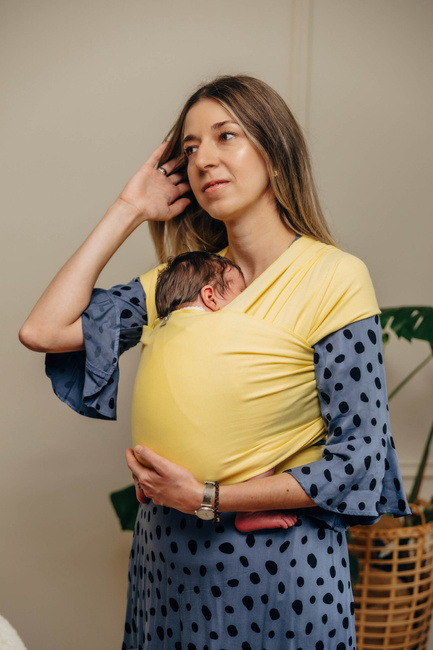 LennyLamb Stretchy/Elastic Baby Sling - Sunbeam (5m.)
