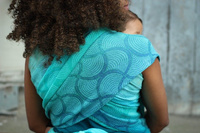 Chusta tkana Yaro Gravity Duo Aqua Grad Blue Green Seacell