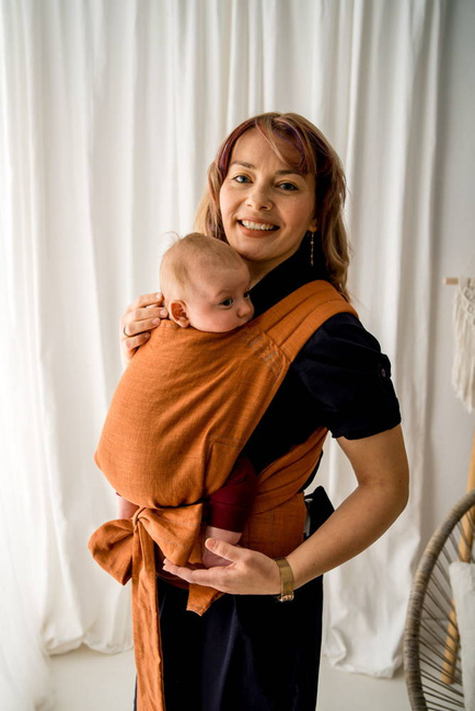 Nosidło hybrydowe Kavka Handy: Caramel Linen