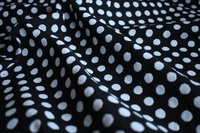 Chusta tkana Yaro Sling - Polka Dot Contra Black White