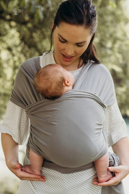 Boba Wrap Stretchy/Elastic Baby Sling - Dark Grey (5m.)