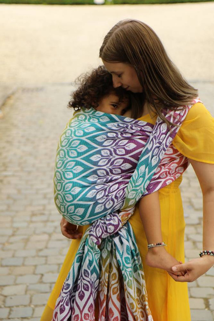 Szal Yaro Slings - La Vita Trinity Caribbean Rainbow Tencel Linen