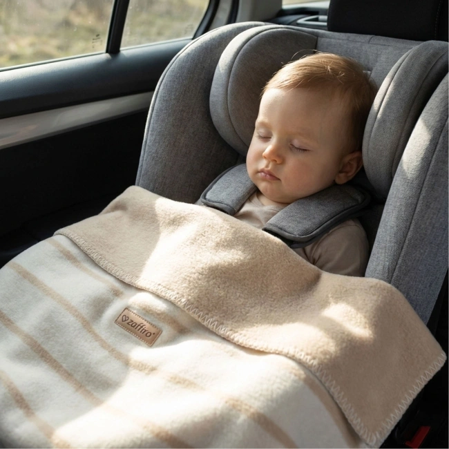 Zaffiro - Alba Cotton Blanket 75x100 beige