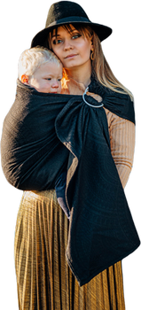 Chusta kółkowa LennyLamb - Pawi Ogon - Pitch Black