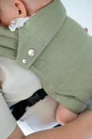Nosidełko regulowane Qusy 2.0 - OliveTwill (Bamboo, Linen, Cotton)