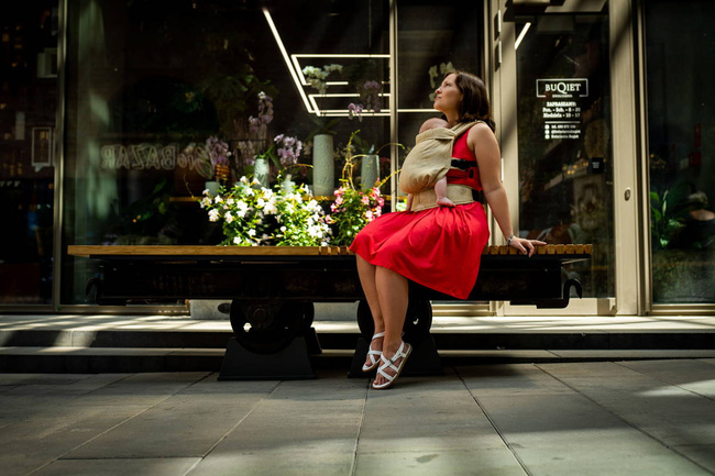 Nosidełko regulowane Qusy - Sand Stories Natural