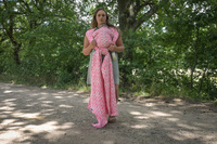 Woven Wrap Yaro Slings - La Vita Duo Fluo Pink Wool Blend