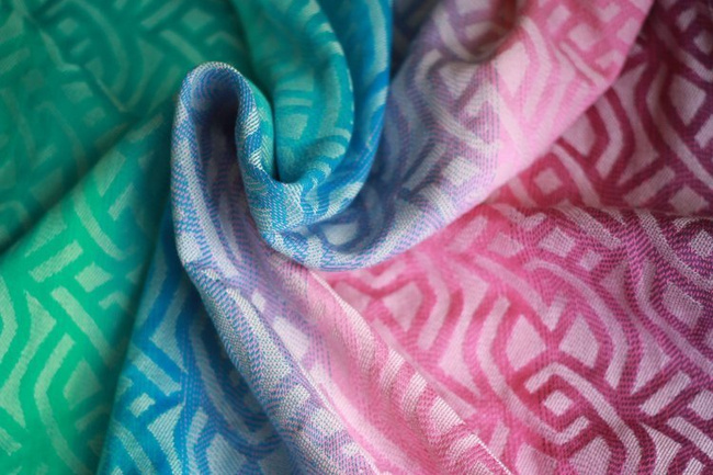 Chusta kółkowa Yaro Braid Spring Sunrise Grad Repreve