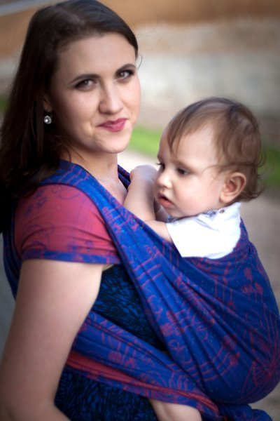 Woven wrap Sensimso Slings - Papillon Claret