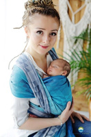 Chusta tkana Little Frog - Navy Illusion