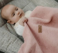 Zaffiro - Oslo Cotton Blanket 75x100, baby pink