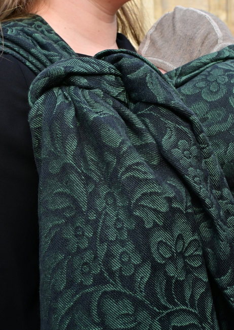 Chusta tkana Yaro Slings - Yaro Rococo Black Olive