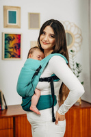 LennyLamb baby carrier - LennyLight - Little Herringbone Ombre Green