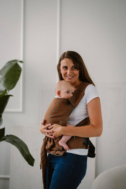 Nosidełko Kavka Handy Pro: Cinamon Braid Cotton/Tencel