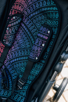 LennyLamb Anti-sweat pram liner (for a stroller) - Peacok's Tail Black Opal