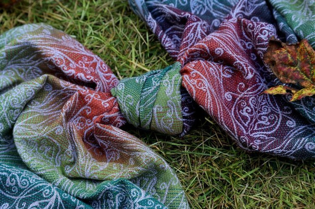 Chusta tkana Yaro Elvish Trinity Tawny Rainbow Wool