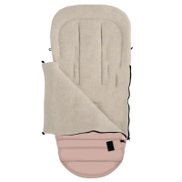 Zaffiro - Aspen iGrow Winter Footmuff with Premium Sheep Wool Baby Pink