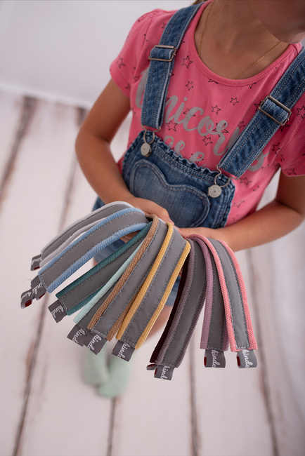 Kinder Hop Reflective wristband Flash - Light Grey