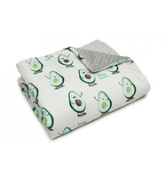 Minky Fleece Blanket (Avokado) 80x100 cm