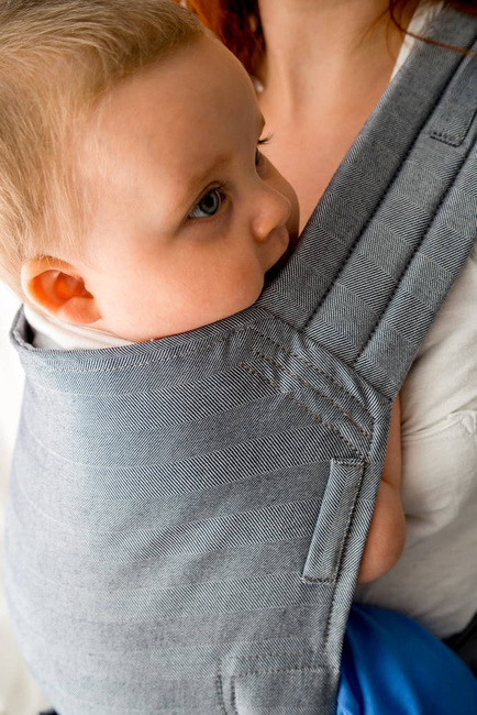 Nosidełko Kavka Handy: Ink Herringbone Bamboo