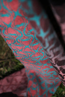 Chusta tkana Yaro Sling - La Fleur Duo Black Turkis Corail Meta
