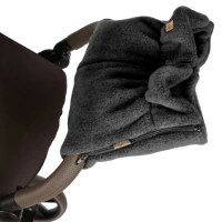 Zaffiro - Stroller Hand Muff Made of Natural Premium Sheep Wool - Anthracite