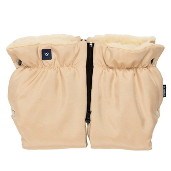 2w1 Premium Stroller Hand Muff - Light Beige