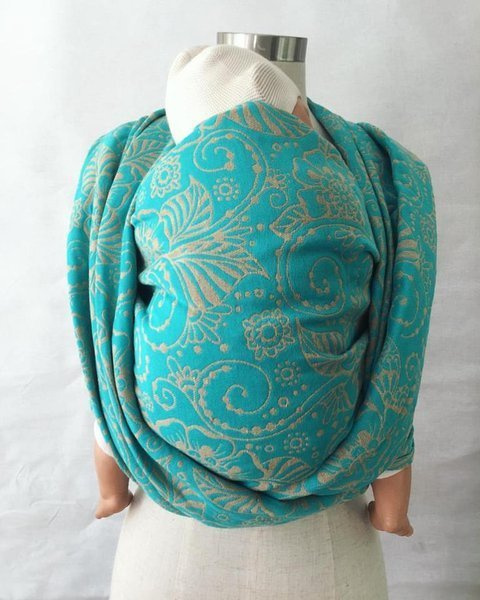 Chusta tkana Yaro Ava Contra Aqua Sand Tussah Bourette 