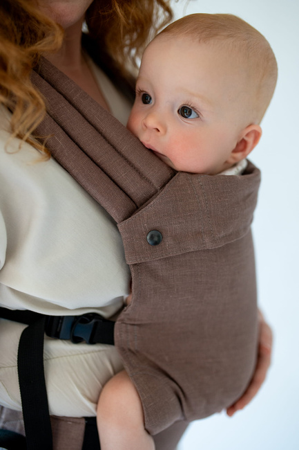 Baby Carrier Qusy Mini 2.0 - MOCHA MOUSSE LINEN