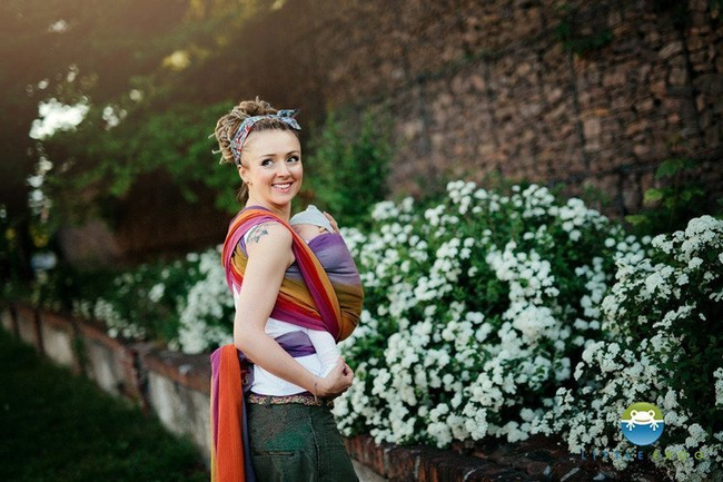 Chusta tkana Little Frog - Aura In Love