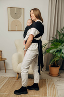 Nosidło hybrydowe LennyLamb - Jodełka Czarny Heban