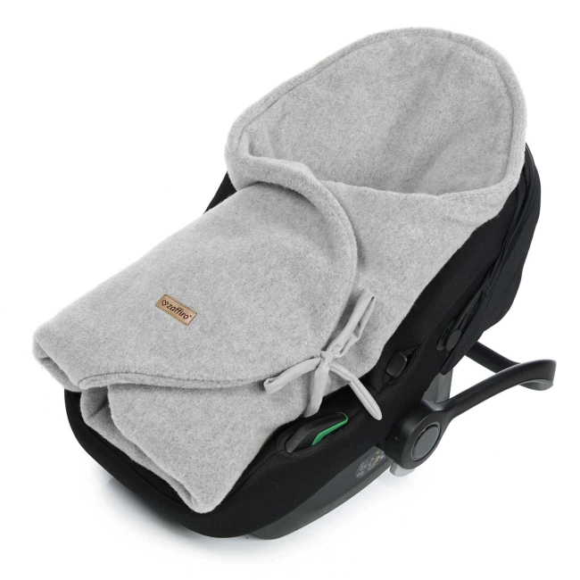 Zaffiro - Woolen wrap 0-12m Sierra Grey